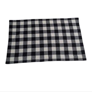 Ralph Lauren Wool Sham King Buffalo Plaid Black Cream Preppy Classic Traditional
